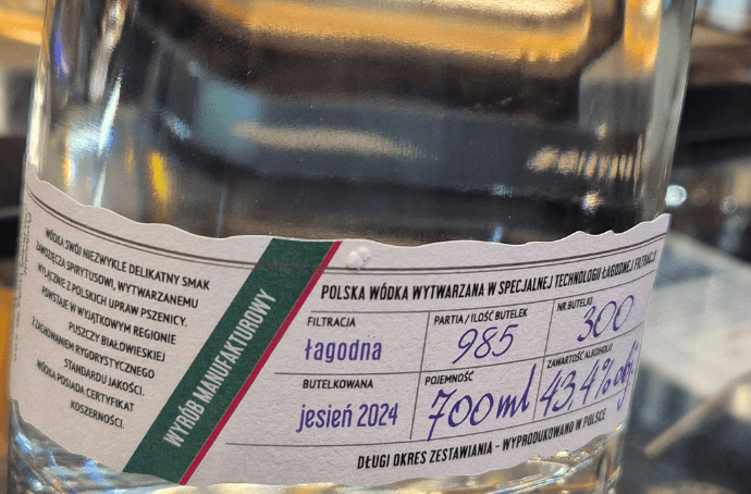 POLSKA PSZENICA VODKA SERIAL NUMBERS